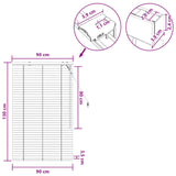 Tenda Veneziana Nero 90 x 130 cm 35 mm