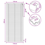 Tenda Veneziana Nero 110 x 250 cm 35 mm