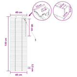 Tenda Veneziana Marrone Scuro 40 x 130 cm 35 mm