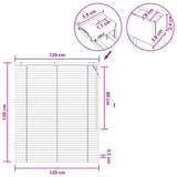 Tenda Veneziana Marrone Scuro 120 x 130 cm 35 mm