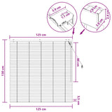 Tenda Veneziana Marrone Scuro 125 x 130 cm 35 mm
