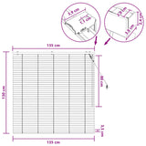 Tenda Veneziana Marrone Scuro 135 x 130 cm 35 mm