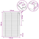 Tenda Veneziana Marrone Scuro 110 x 160 cm 35 mm