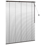 Tenda Veneziana Marrone Scuro 125 x 160 cm 35 mm