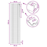 Tenda Veneziana Marrone Scuro 60 x 250 cm 35 mm