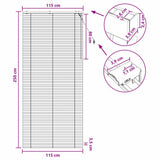 Tenda Veneziana Marrone Scuro 115 x 250 cm 35 mm