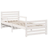 Struttura del letto Bianco 80 x 200 cm Pino massello