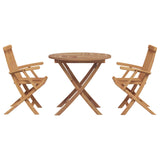 Set da Pranzo per Giardino 3 pcs Marrone