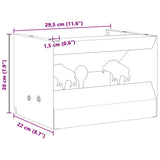 Scatola per trappole per proiettili Nero 29 x 22 x 20 cm