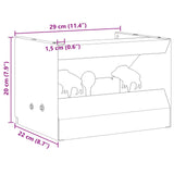 Scatola per trappole per proiettili Nero 29 x 22 x 20 cm