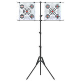 Supporto per bersaglio Nero e Bianco 82,5 x 51 x 150 cm Metallo