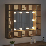 Mobiletto per specchio Rovere artigianale 91 x 15 x 76,5 cm