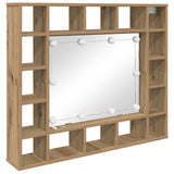 Mobiletto per specchio Rovere artigianale 91 x 15 x 76,5 cm
