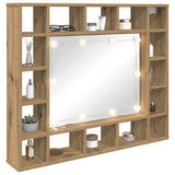 Mobiletto per specchio Rovere artigianale 91 x 15 x 76,5 cm