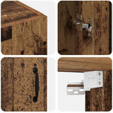 Mobiletto da parete appeso Marrone 69.5 x 34 x 90 cm