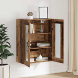 Mobiletto da parete appeso Marrone 69.5 x 34 x 90 cm