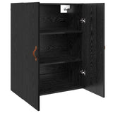 Armadietto a muro Rovere Nero 69,5 x 34 x 90 cm