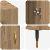 Scrivania rovere artigianale 140 x 50 x 75 cm Legno truciolato