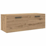 Armadietto a muro rovere artigianale 100 x 36.5 x 35 cm