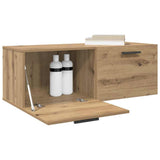 Armadietto a muro rovere artigianale 100 x 36.5 x 35 cm