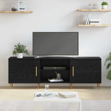 Mobile TV Rovere nero 150 x 30 x 50 cm Legno truciolato
