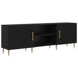 Mobile TV Rovere nero 150 x 30 x 50 cm Legno truciolato