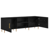Mobile TV Rovere nero 150 x 30 x 50 cm Legno truciolato