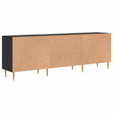 Mobile TV Rovere nero 150 x 30 x 50 cm Legno truciolato