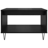 Tavolino da salotto Rovere nero 60 x 50 x 40 cm