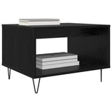 Tavolino da salotto Rovere nero 60 x 50 x 40 cm