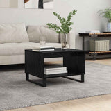 Tavolino da salotto Rovere nero 60 x 50 x 40 cm