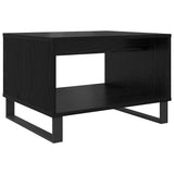 Tavolino da salotto Rovere nero 60 x 50 x 40 cm