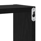 Scaffale da parete A parete Rovere Nero 96 x 12 x 64 cm