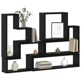 Scaffale da parete A parete Rovere Nero 96 x 12 x 64 cm