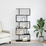 Armadio per Libri Rovere Nero 70 x 24 x 161 cm