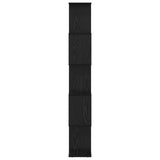 Armadio per Libri Rovere Nero 70 x 24 x 161 cm