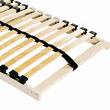 Base a doghe Marrone 70 x 190 cm Legno massello di faggio