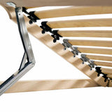Base a doghe Marrone 70 x 190 cm Legno massello di faggio