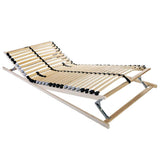 Base a doghe Marrone 80 x 190 cm Legno massello di faggio