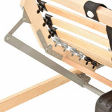 Base a doghe Marrone 90 x 190 cm Legno massello di faggio