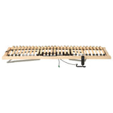 Base a doghe Marrone 90 x 190 cm Legno massello di faggio