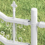 Recinzione per Giardino KAMPEN 240 x 166 cm Mesh Bianco