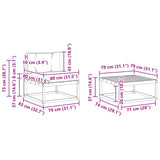 Set di divani da esterno 4 pcs Bianco e Grigio Chiaro
