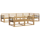 Set di divani da esterno 8 pcs Bianco 327 x 168,5 x 73 cm