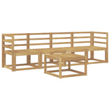 Set di divani da esterno 5 pcs Bianco 59 x 59 x 37 cm
