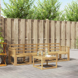 Set di divani da esterno 5 pcs Bianco 59 x 59 x 37 cm