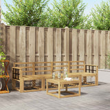 Set di divani da esterno 5 pcs Bianco 59 x 59 x 37 cm