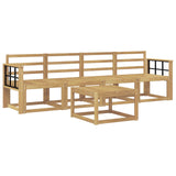 Set di divani da esterno 5 pcs Bianco 59 x 59 x 37 cm