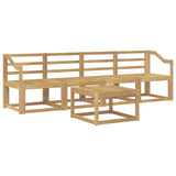 Set di divani da esterno 5 pcs Bianco 59 x 59 x 37 cm