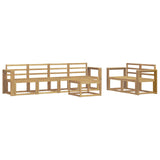 Set di divani da esterno 7 pcs Bianco 59 x 59 x 37 cm